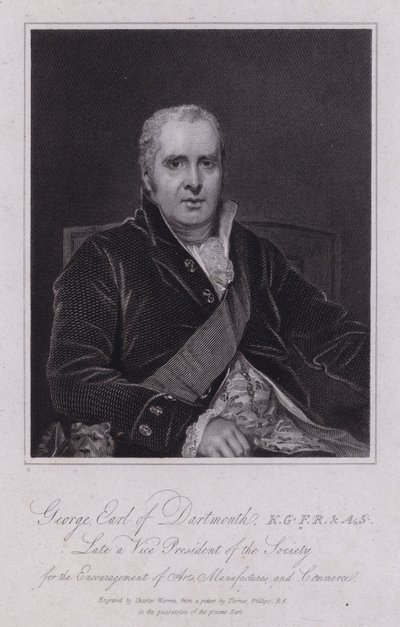 George Legge, 3º conte di Dartmouth, politico britannico e parlamentare da Thomas (after) Phillips
