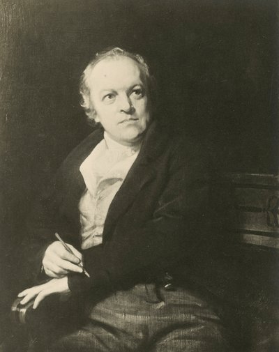 William Blake, poeta e artista inglese da Thomas (after) Phillips