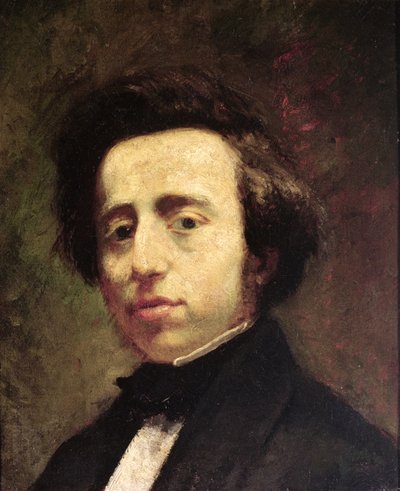 Ritratto di Frederic Chopin (1810-49) da Thomas (attr. to) Couture