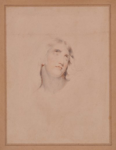 Testa di un giovane in estasi da Thomas (attr. to) Lawrence