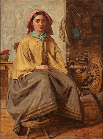 Alla Ruota del Filatoio da Thomas (follower of) Faed