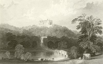 Castello di Belvoir, Leicestershire da Thomas Allom