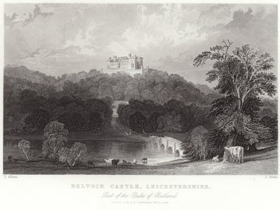 Castello di Belvoir nel Leicestershire da Thomas Allom