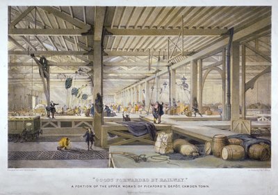 Merci spedite per ferrovia da Thomas Allom