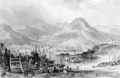 Hong-Kong da Kow-loon, inciso da Samuel Fisher da Thomas Allom