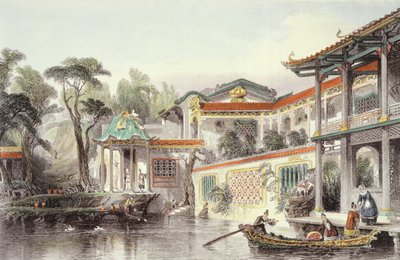 Casa di Conseequa, un mercante cinese, nei sobborghi di Canton, da 