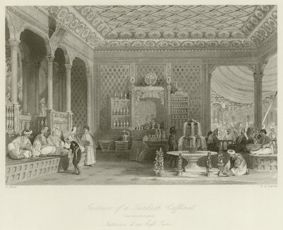 Interno di un Caffè Turco da Thomas Allom