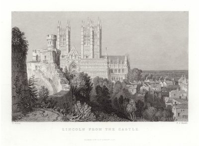 Lincoln dal Castello da Thomas Allom