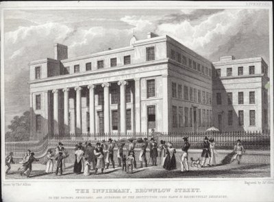 Ospedale di Liverpool, Brownlow Street da Thomas Allom