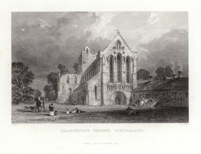 Priorato di Llanercost in Cumberland da Thomas Allom