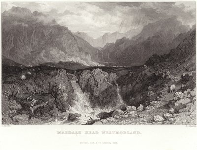 Mardale Head in Westmorland da Thomas Allom