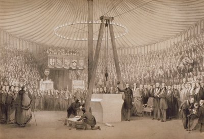 Il principe Alberto posa la prima pietra del nuovo Royal Exchange, Londra, 17 gennaio 1842 da Thomas Allom
