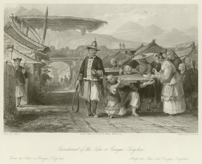 Punizione del Tcha o Cangue da Thomas Allom