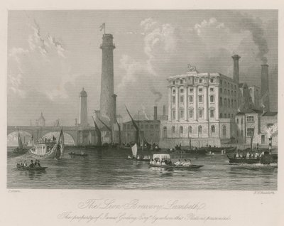 Il Birrificio Lion a Lambeth da Thomas Allom