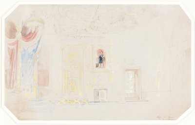 La sala del trono a Fontainebleau da Thomas Allom