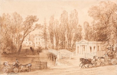 Thorncroft, vicino a Leatherhead da Thomas Allom