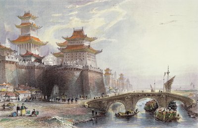 Porta occidentale di Pechino, c.1850 da Thomas Allom