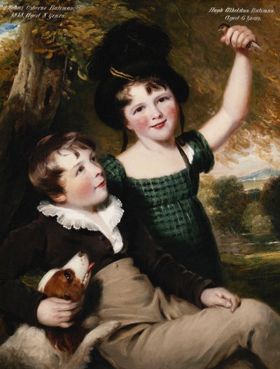 Ritratto di Thomas Osborne Bateman, 8 anni, con suo fratello, Hugh Athelstan, 6 anni da Thomas Barber