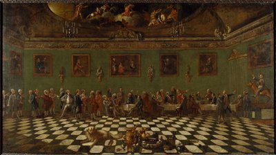 La Club House inglese a Firenze da Thomas and Batoni Pompeo Girolamo Patch