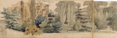Vista del fronte di Merton Place, visto dall