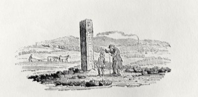 Uomo e ragazzo presso un monumento da 