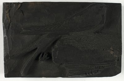 Tavola di legno per La rondine, da Una storia degli uccelli britannici da Thomas Bewick
