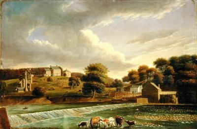 Fattoria Mill Grove, Perkioman Creek, Philadelphia, c.1820 da Thomas Birch