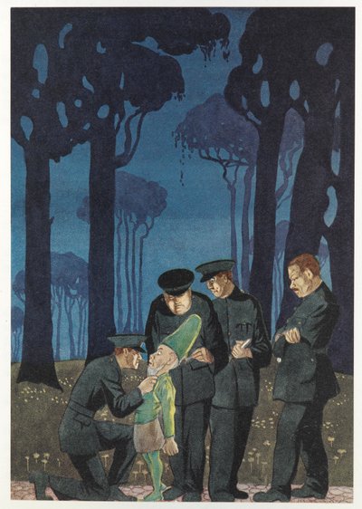 "Dimmi dove sono i soldi?" sibilò. Polizia che interroga un leprechaun, da 