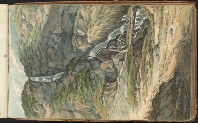 Album di Studi di Paesaggi e Figure. Una Cascata da Thomas Bradshaw