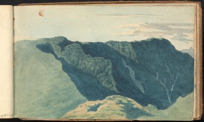 Album di Studi di Paesaggi e Figure: Scena di Paesaggio Montuoso da Thomas Bradshaw