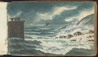 Album di Studi di Paesaggi e Figure: Tempesta in Mare da Thomas Bradshaw