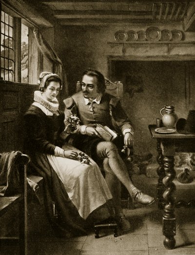 Il corteggiamento di Shakespeare, illustrazione da 