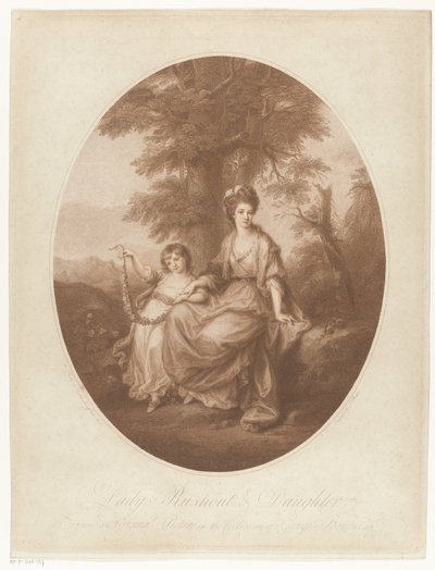 Ritratto di Lady Rebecca Northwick e sua figlia Anne Rushout (Lady Rushout & Daughter) da Thomas Burke