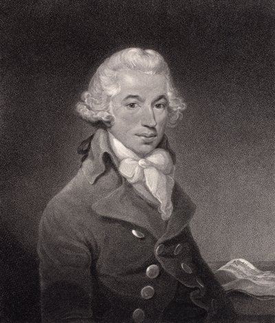 Ritratto di Ignace Pleyel inciso da William Nutter da Thomas Bush Hardy