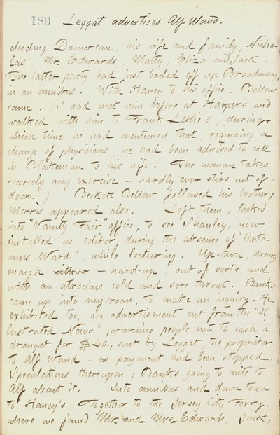 Diari di Thomas Butler Gunn - Volume 18, pagina 198, 29 gennaio 1862 da Thomas Butler Gunn