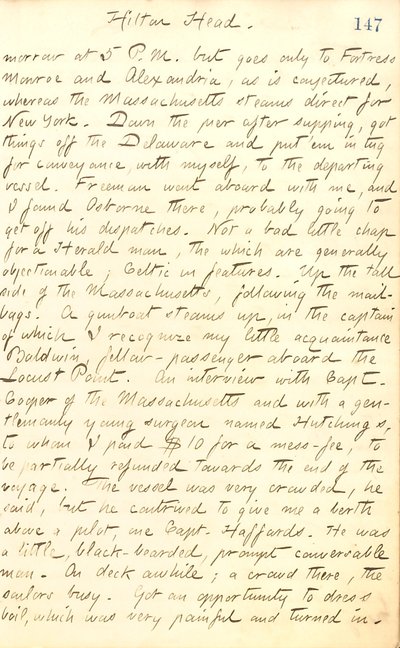 Diari di Thomas Butler Gunn - Volume 20, pagina 161, 8 settembre 1862 da Thomas Butler Gunn