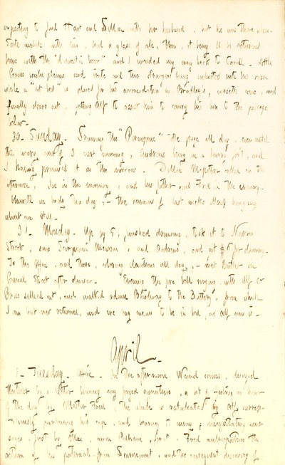 Diari di Thomas Butler Gunn - Volume 2, pagina 70, 29 marzo-1 aprile 1851 da Thomas Butler Gunn