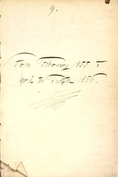 Diari di Thomas Butler Gunn - Volume 7, pagina 5, 1855-1856 da Thomas Butler Gunn