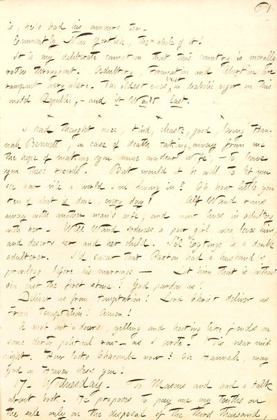 Diari di Thomas Butler Gunn - Volume 8, pagina 68, 16-17 settembre 1856 da Thomas Butler Gunn