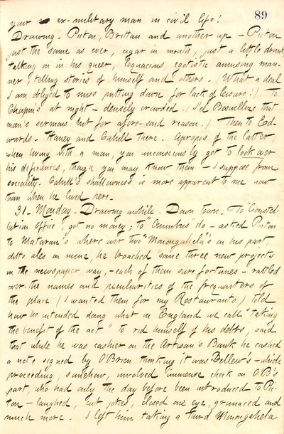 Diari di Thomas Butler Gunn: Volume 10, pagina 101, 30-31 gennaio 1859 da Thomas Butler Gunn