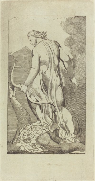 Cristo che calpesta Satana da Thomas Butts, Jr. after William Blake