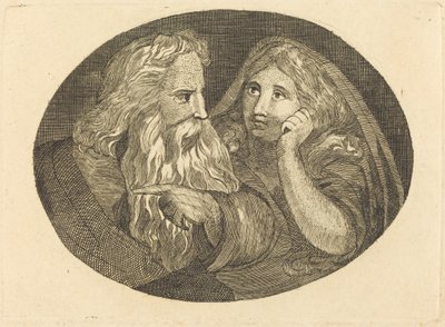 Lear e Cordelia da Thomas Butts, Jr. after William Blake