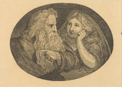 Lear e Cordelia da Thomas Butts, Jr. after William Blake