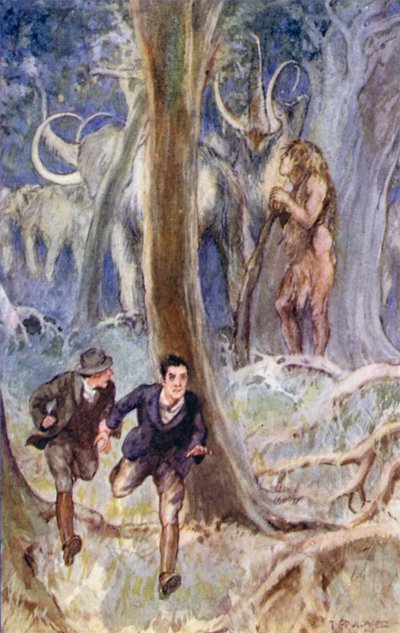 Illustrazione per Viaggio al centro della Terra di Jules Verne da Thomas Cantrell Dugdale