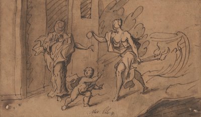 Cerere e Abas: Ovidio, Metamorfosi, Libro 5 da Thomas Carwitham