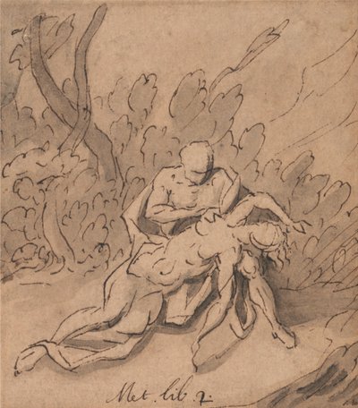 Giove e Callisto: Ovidio, Metamorfosi, Libro 2 da Thomas Carwitham