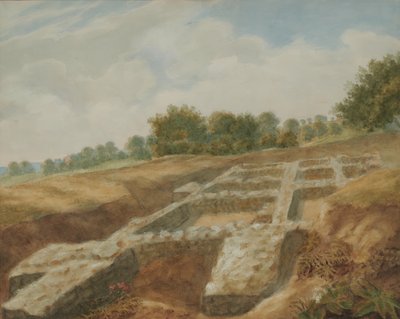 Scavo, The Mount, Villa Romana, Maidstone, Kent da Thomas Charles