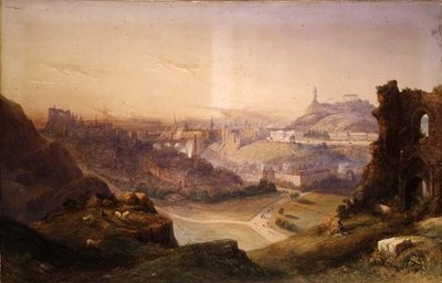 Edimburgo da Salisbury Crags da Thomas Charles Leeson Rowbotham