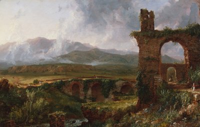 Una Vista vicino a Tivoli al Mattino da Thomas Cole