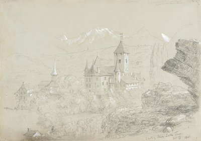 Castello di Spiez, 1841 da Thomas Cole